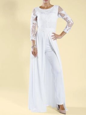 White Lace Jumpsuit